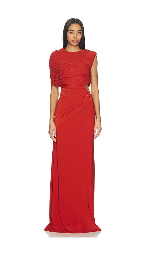deme by gabriella the lisette dress in brick. - size m (also in s, xs)