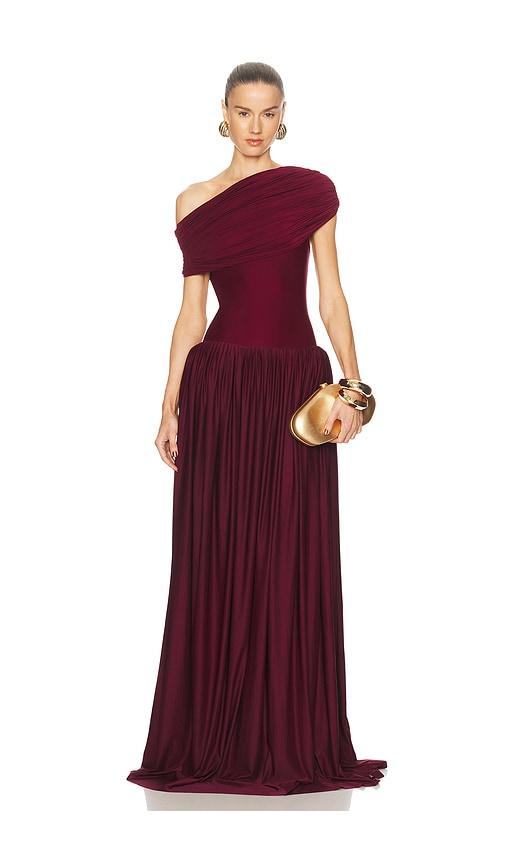 deme by gabriella the sabine dress in burgundy. - size s (also in xs)