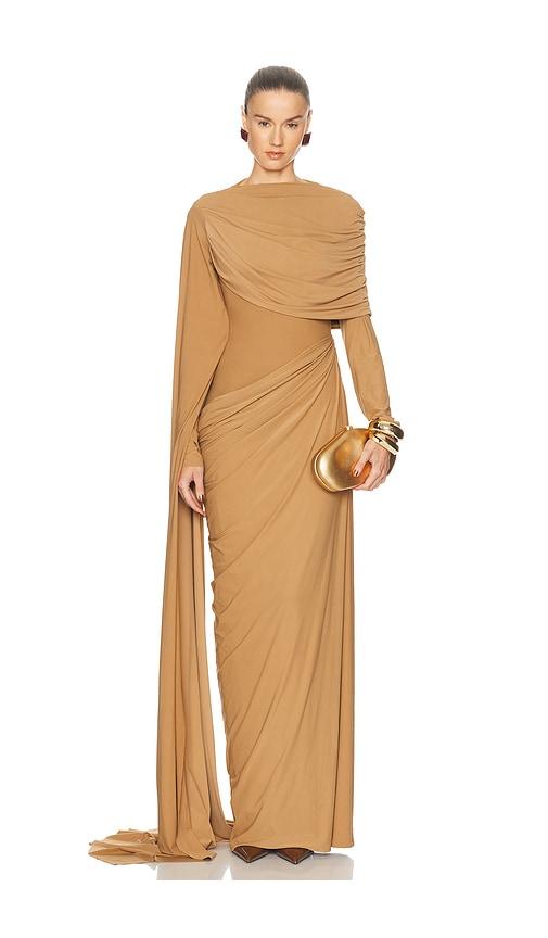 deme by gabriella the suze dress in brown. - size s (also in xs)