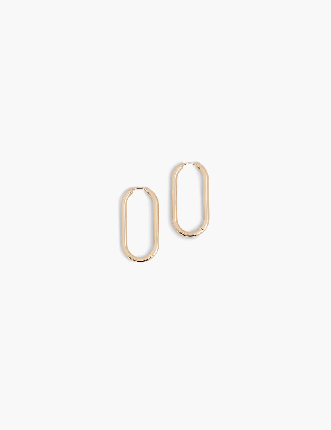 demi-fine j-hoop earrings