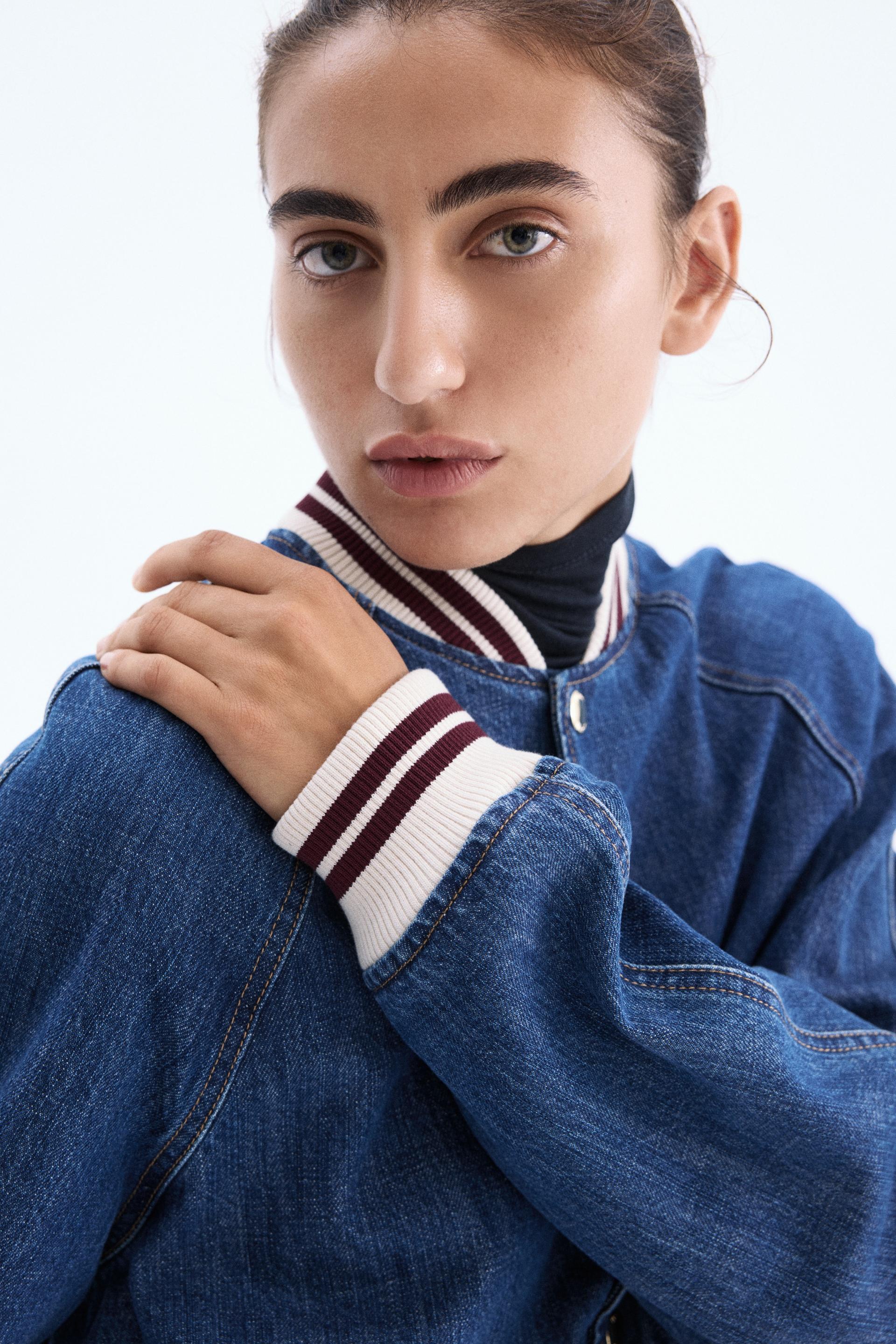 denim bomber jacket