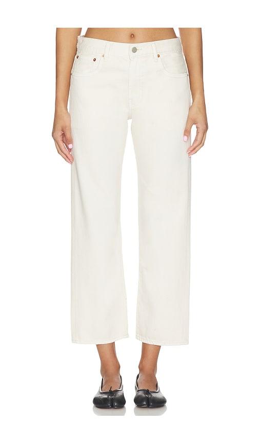 denimist lucy boyfriend jean in cream. - size 25 (also in 26, 27, 28, 29, 30, 31)