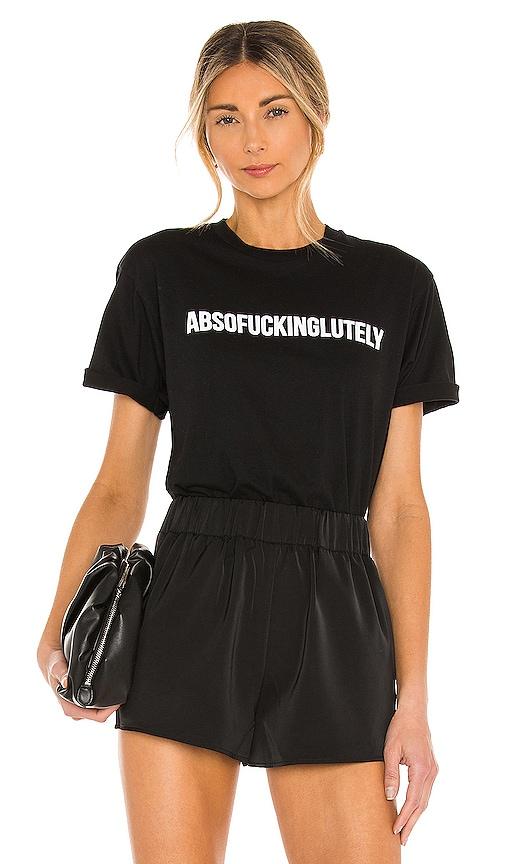 departure absofuckinglutley tee in black. - size l (also in m, s)