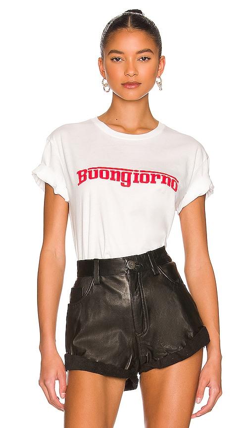 departure buongiorno tee in white. - size l (also in m, s)