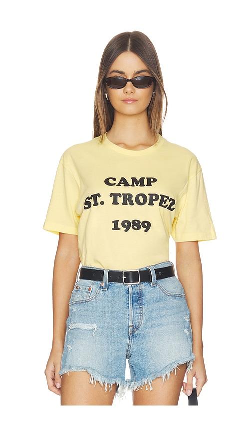 departure camp st. tropez 1989 tee in yellow. - size m (also in s, xs)
