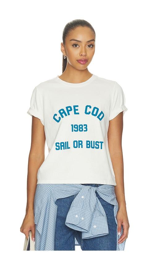 departure cape cod 1983 boxy tee in white. - size l (also in s, m)