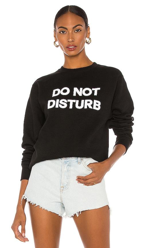 departure do not disturb sweatshirt in black. - size l (also in m)