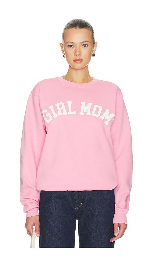 departure girl mom sweatshirt in pink. - size m (also in s)