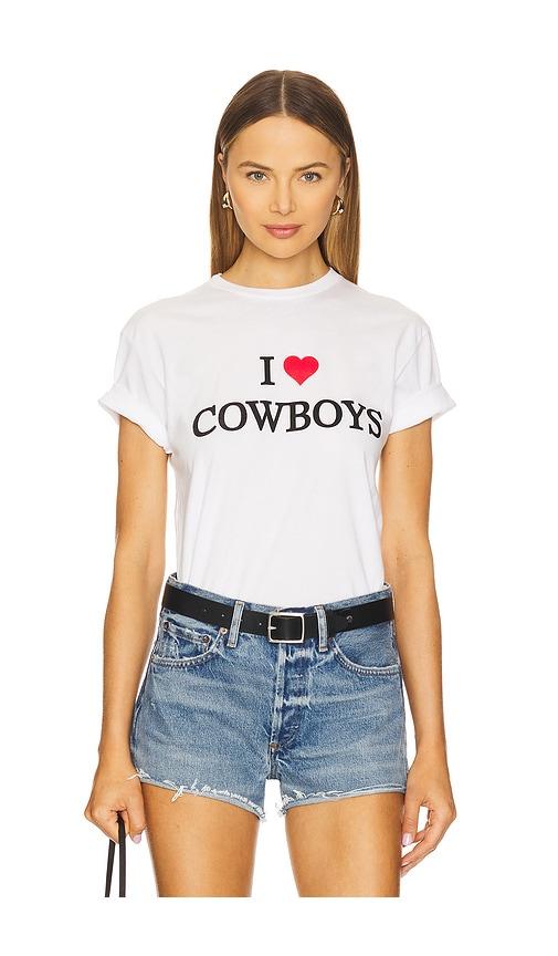 departure i heart cowboys tee in white. - size m (also in xs, s)