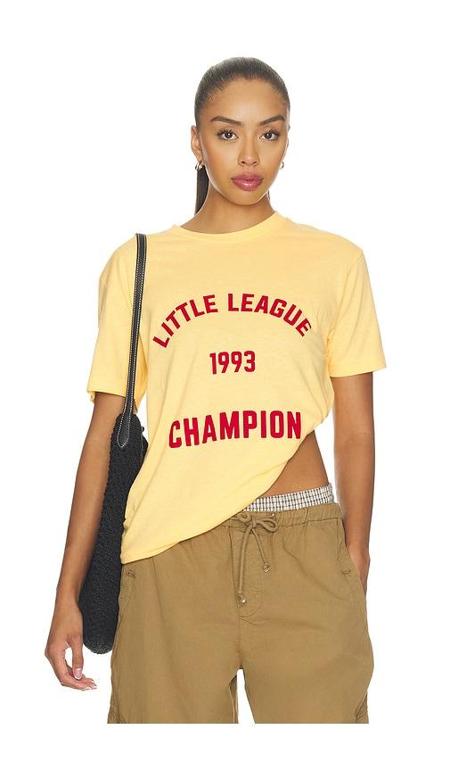 departure little league 1993 champion tee in yellow. - size l (also in s, m)