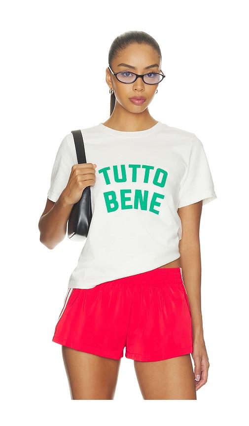 departure tutto bene boxy tee in white. - size l (also in s, m)