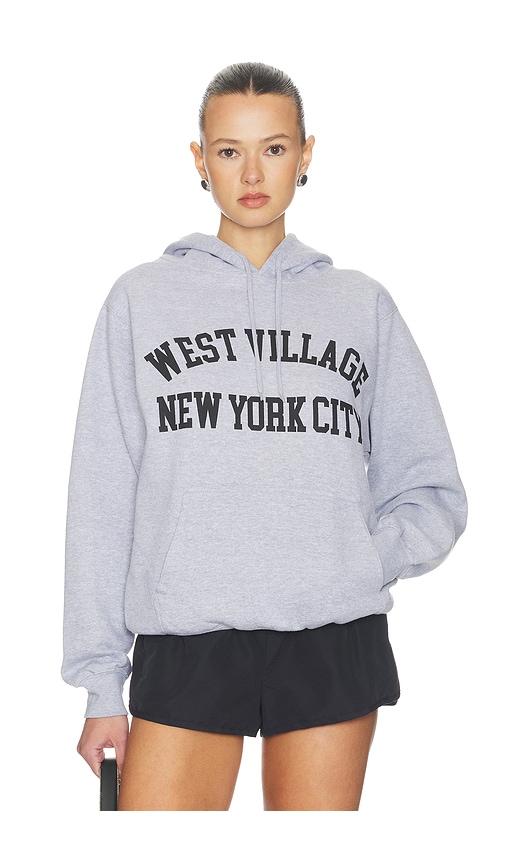 departure west village nyc hoodie in grey. - size l (also in m)