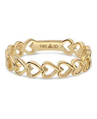 devata sweet heart ring in 14k gold size 8 approx. 1.8 grams.