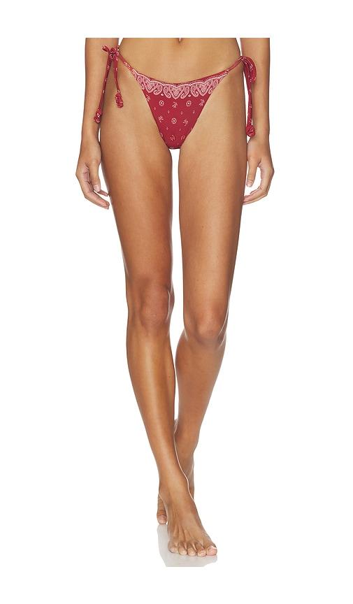 devon windsor eadie bikini bottom in red. - size s (also in xl)