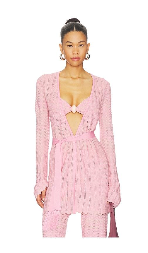 devon windsor ginny robe in pink. - size l (also in xs, s, m, xl)
