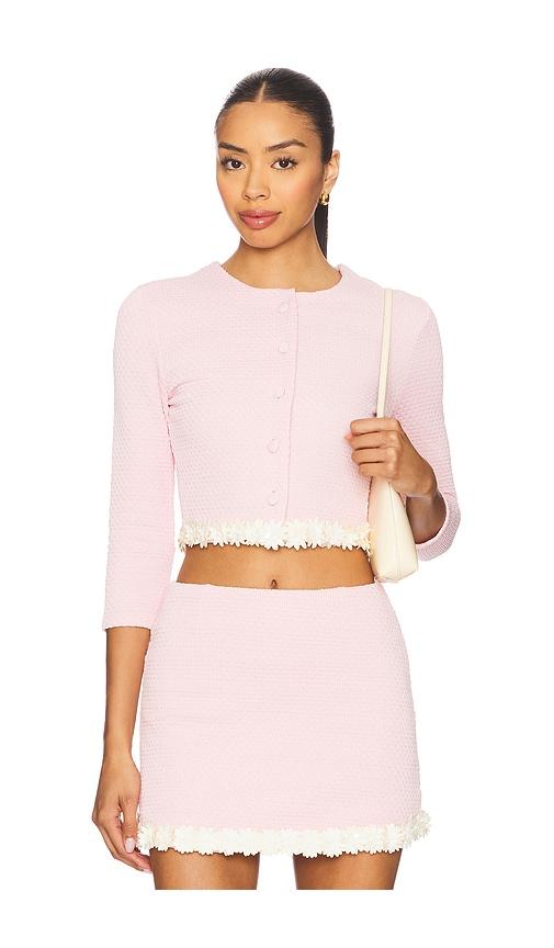 devon windsor harlan jacket in pink. - size s (also in xs)