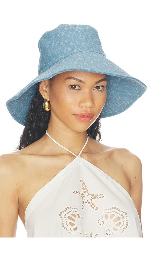 devon windsor sun hat in blue.
