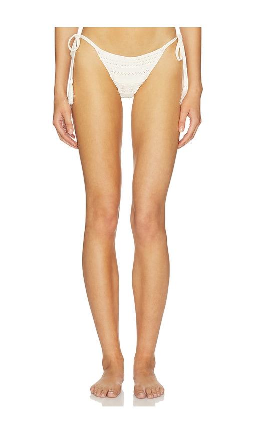 devon windsor vallie bikini bottom in cream. - size l (also in m, s, xs)