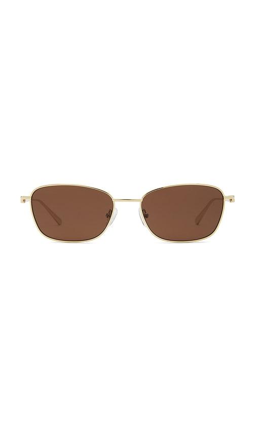 devon windsor verona sunglasses in brown.