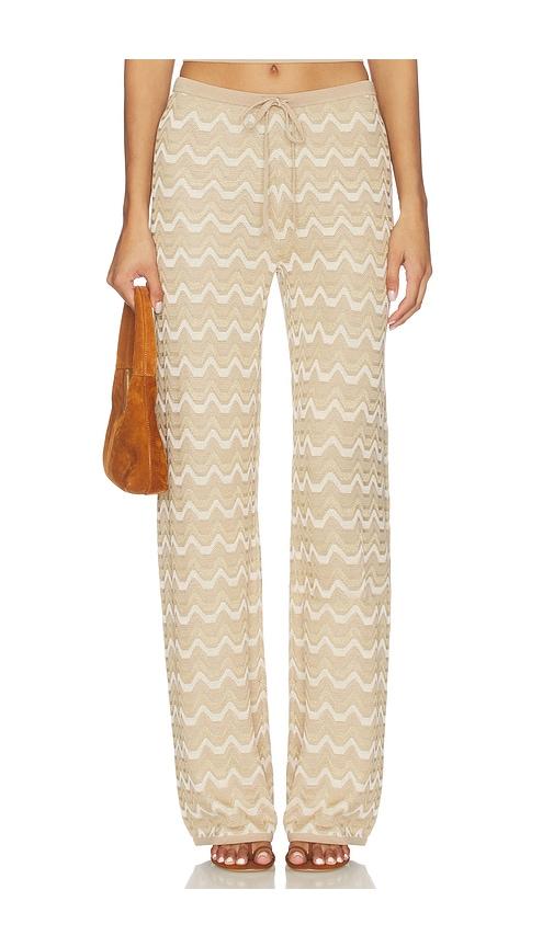 devon windsor x revolve flora pant in tan. - size l (also in m, s, xs)