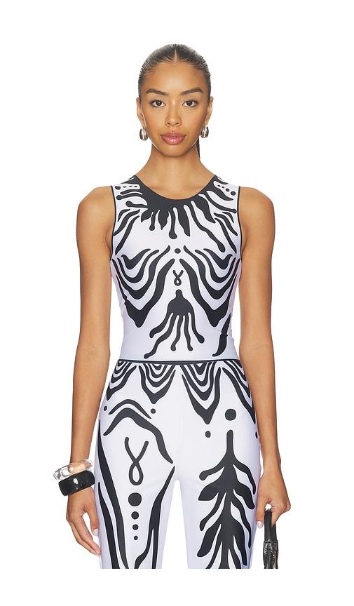 di petsa iris lycra tank top in white. - size s (also in xs)