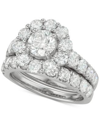 diamond bridal set collection in 18k gold