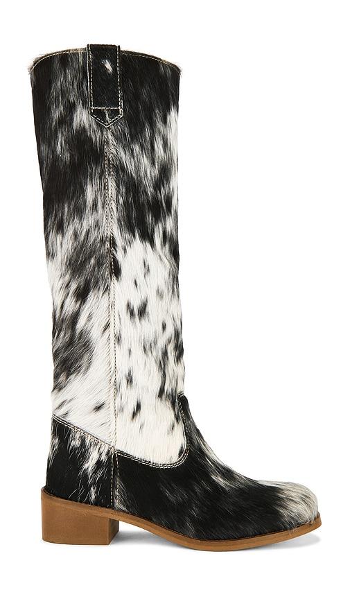 dico copenhagen ann gaucho boot in black,white. - size 37 (also in 38)