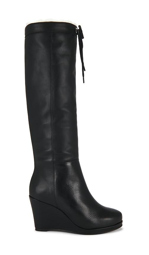 dico copenhagen liv shearling high boot in black. - size 36 (also in 38, 39, 40)