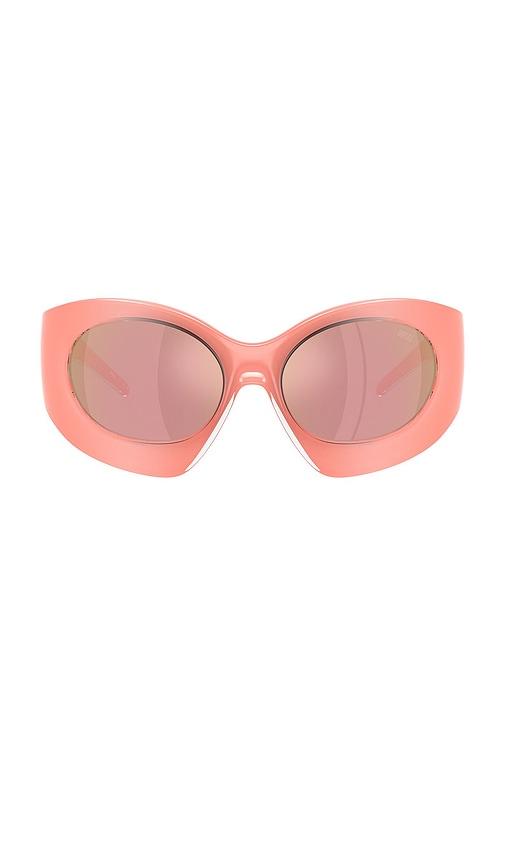 diesel cat eye sunglasses in peach.