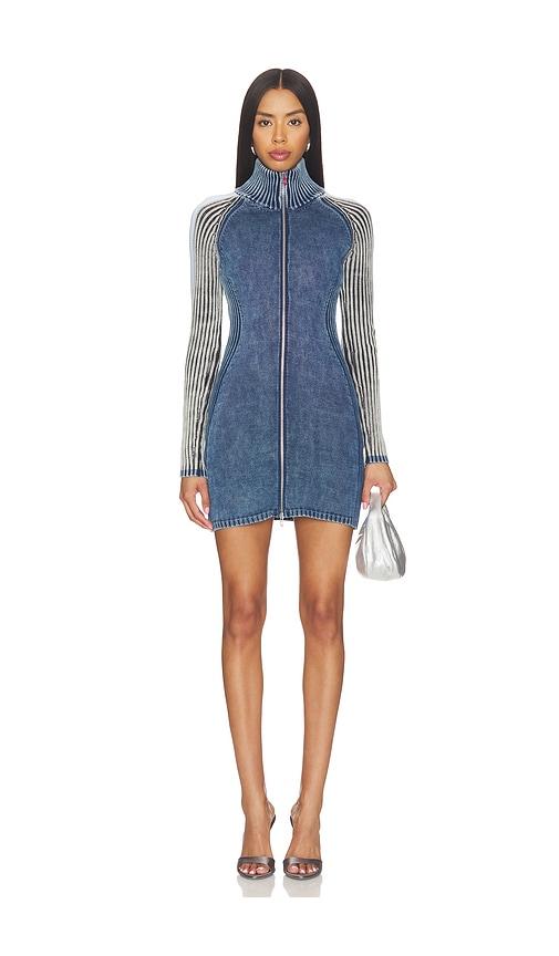 diesel estelle dress in blue. - size s (also in xs)