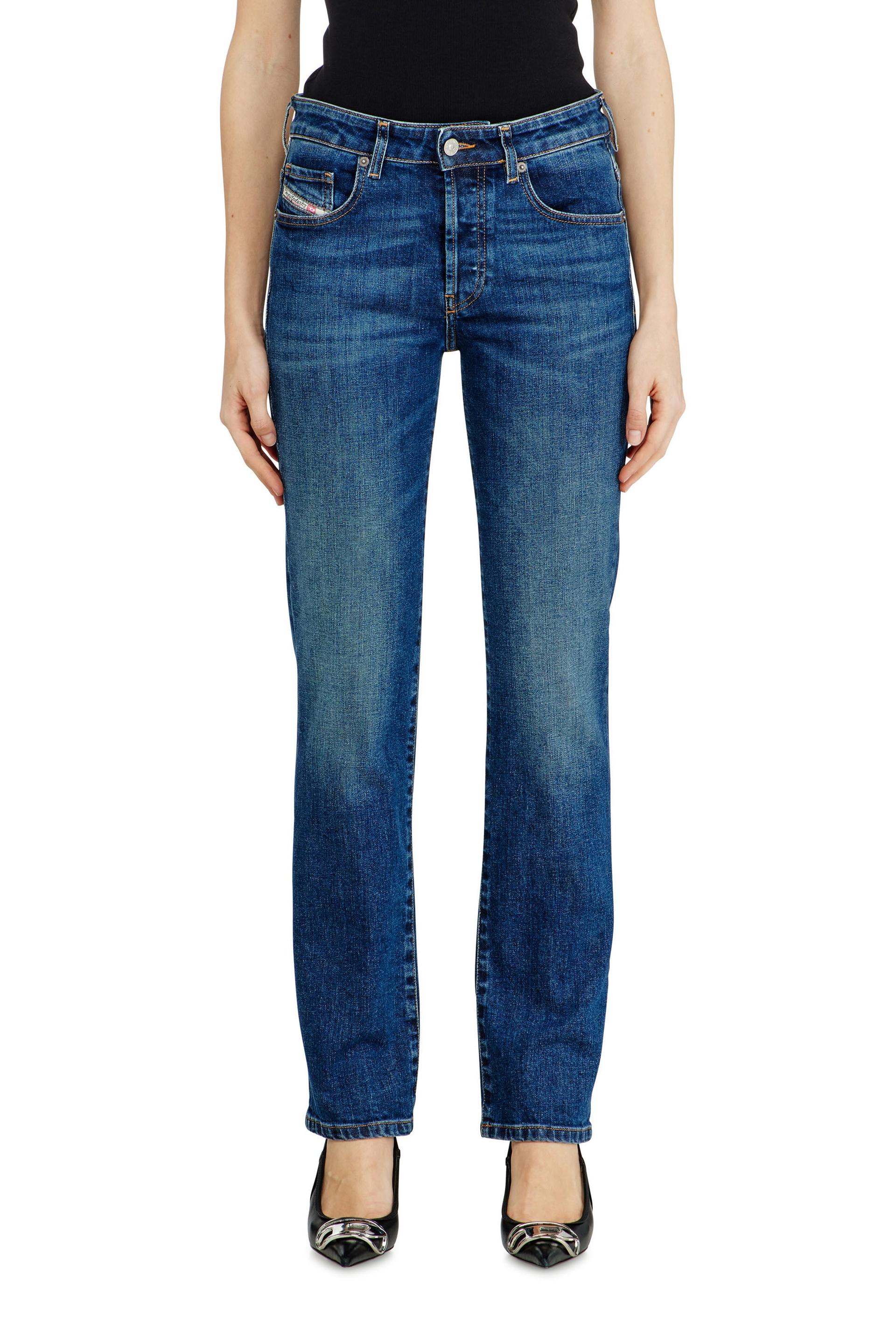 diesel regular jeans low waist 1989 d-mine, medium blue, button fly