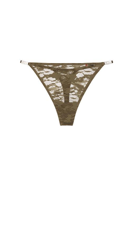 diesel x savage c camo lace string thong in green. - size 1x (also in 2x, 3x)