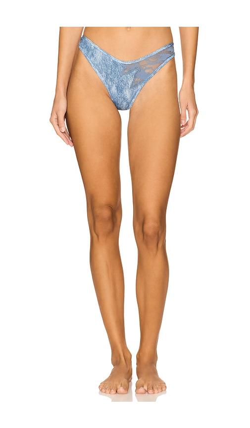diesel x savage c lace thong in blue. - size 2x (also in 3x)