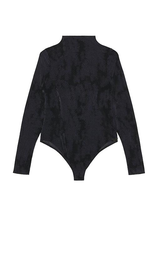 diesel x savage c long sleeve bodysuit in black. - size 1x (also in 2x, 3x)