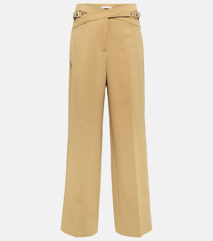 dion lee interlock high-rise wide-leg pants