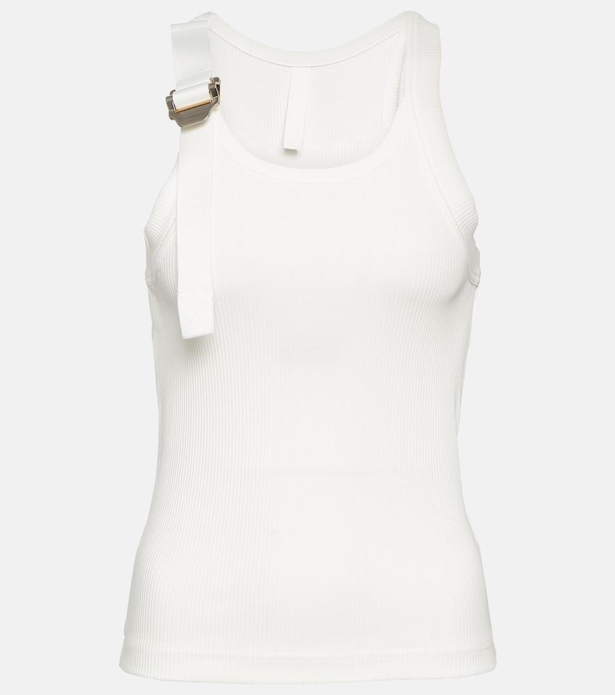 dion lee safety slider cotton-blend tank top