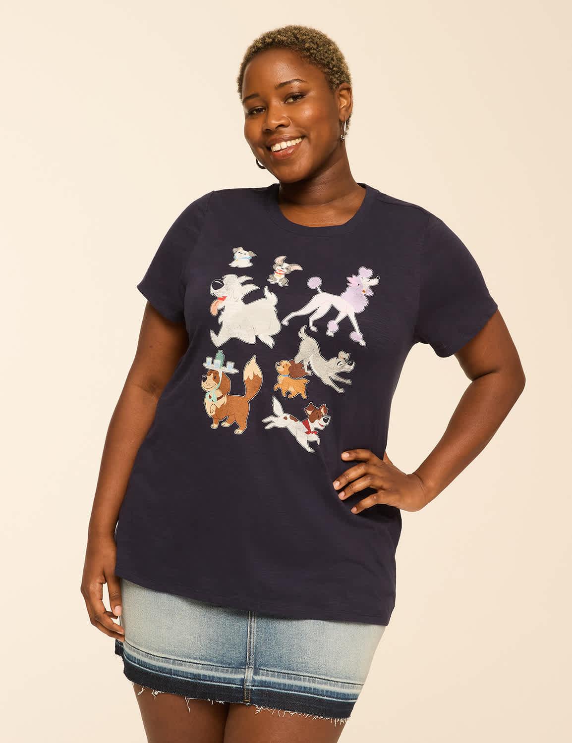 disney dogs graphic tee