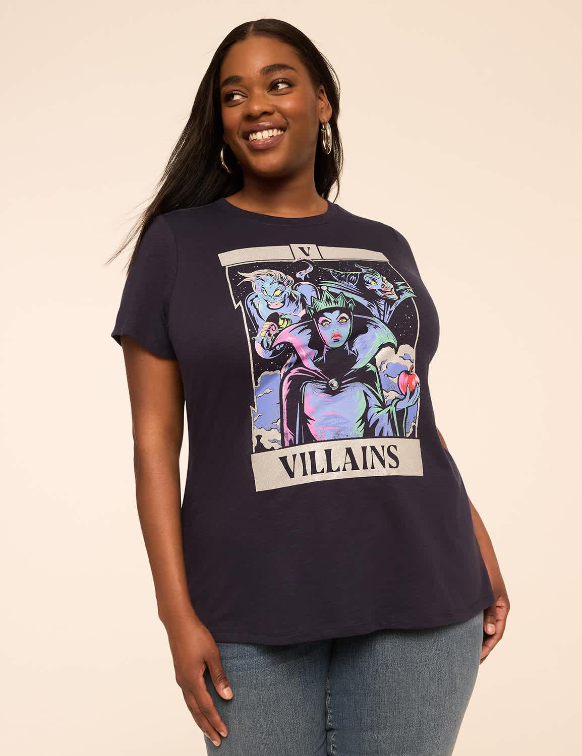 disney villains graphic tee