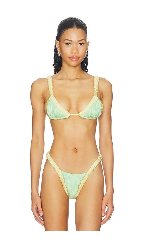 divino seas ada bikini top in lemon. - size l (also in xs)