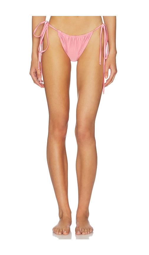 divino seas inika bikini bottom in pink. - size l (also in s, m)