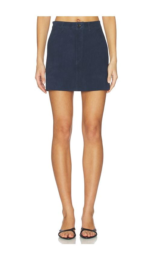 dl1961 alma suede skirt in navy. - size 28 (also in 30, 32)