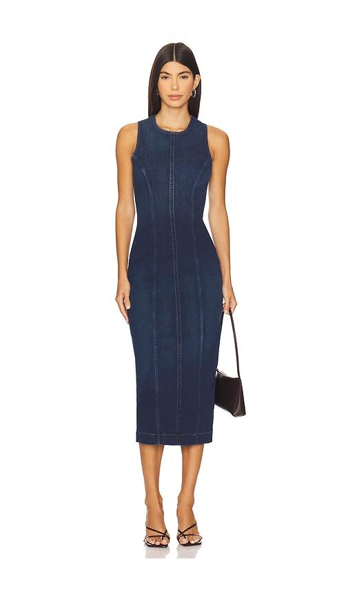 dl1961 esme midi dress in blue. - size l (also in xs)