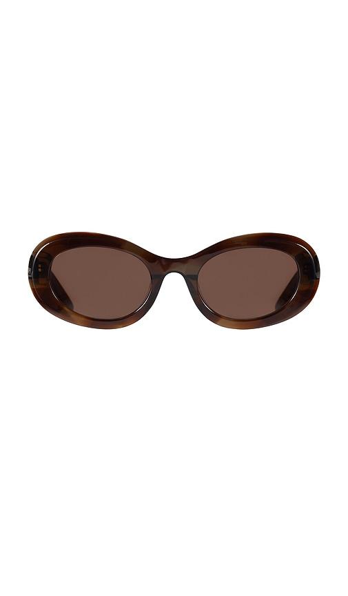 dmy studios camille sunglasses in brown.