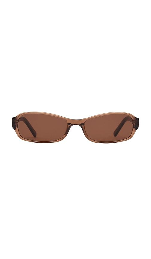 dmy studios juno sunglasses in brown.