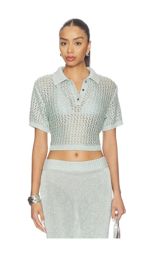 dodiee adalyn top in mint. - size l (also in m, xs)