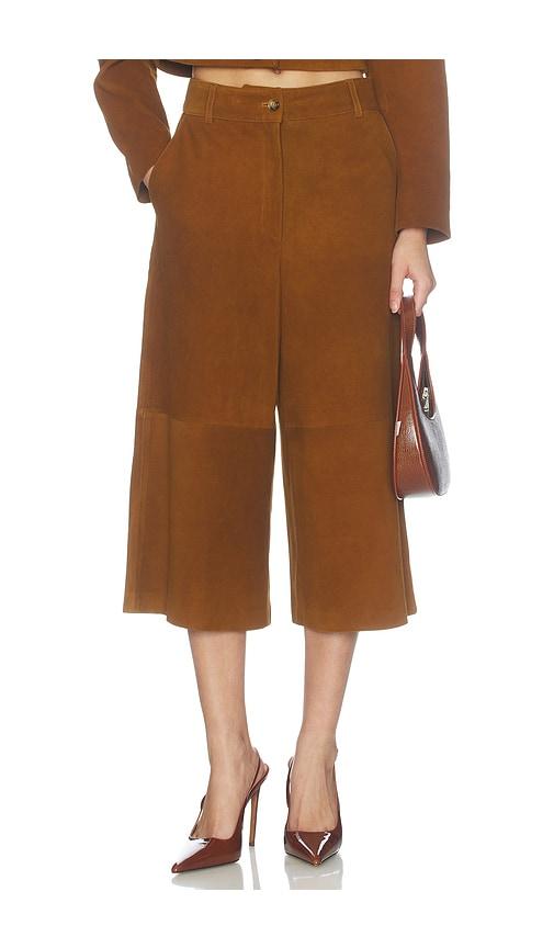 dodiee amiya pants in tan. - size l (also in m, s, xs)