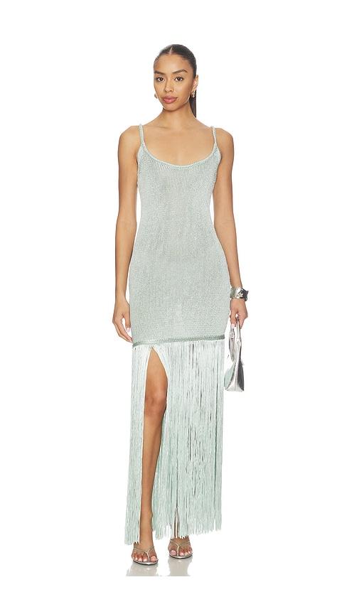 dodiee isabelle dress in mint. - size l (also in m, s, xs)