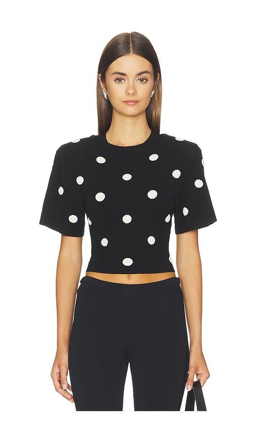 dodiee poppi top in black & white. - size l (also in m, s, xs)