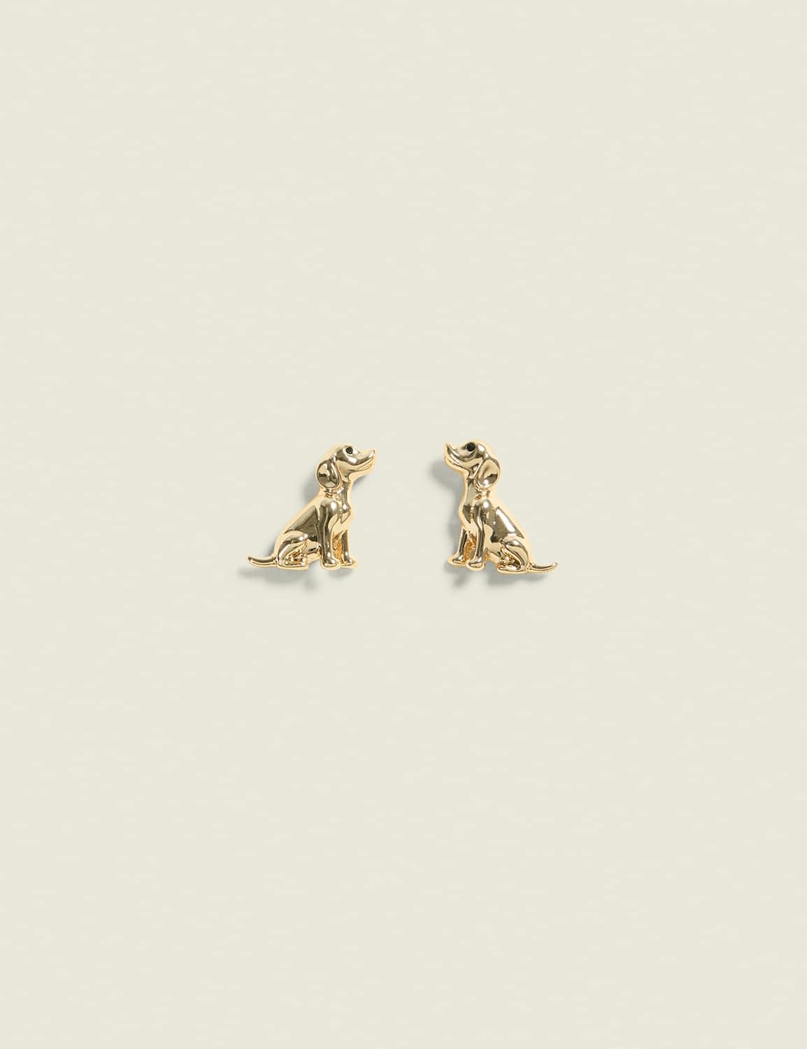 dog stud earrings