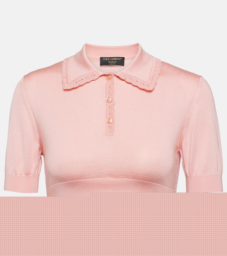 dolce & gabbana capri silk crop top